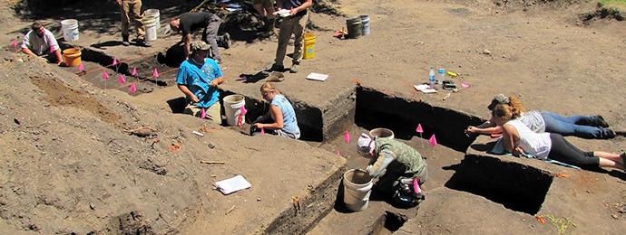 Research dig site